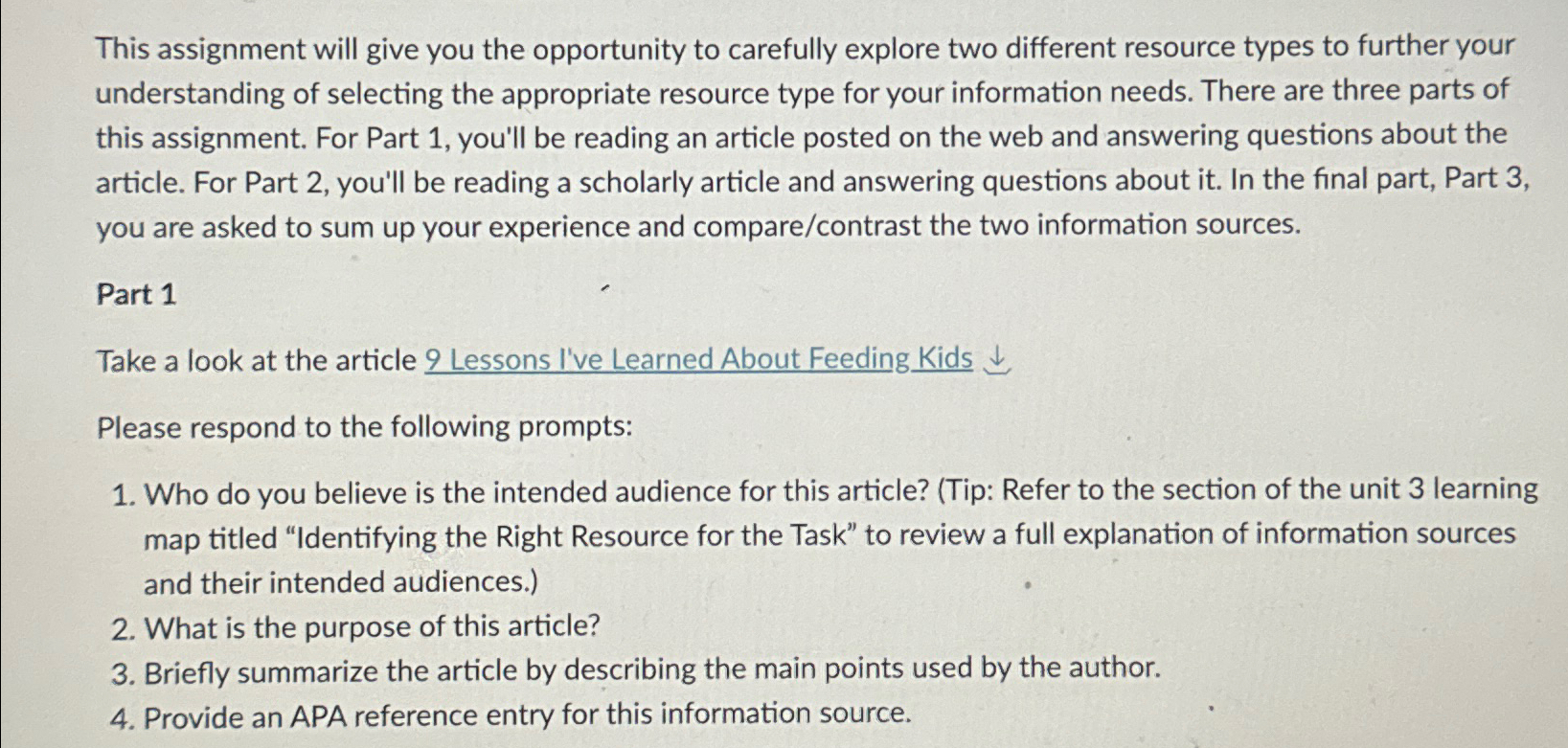 Solved This assignment will give you the opportunity to | Chegg.com