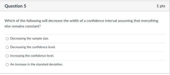Solved Question 5 1 pts Which of the following will decrease | Chegg.com