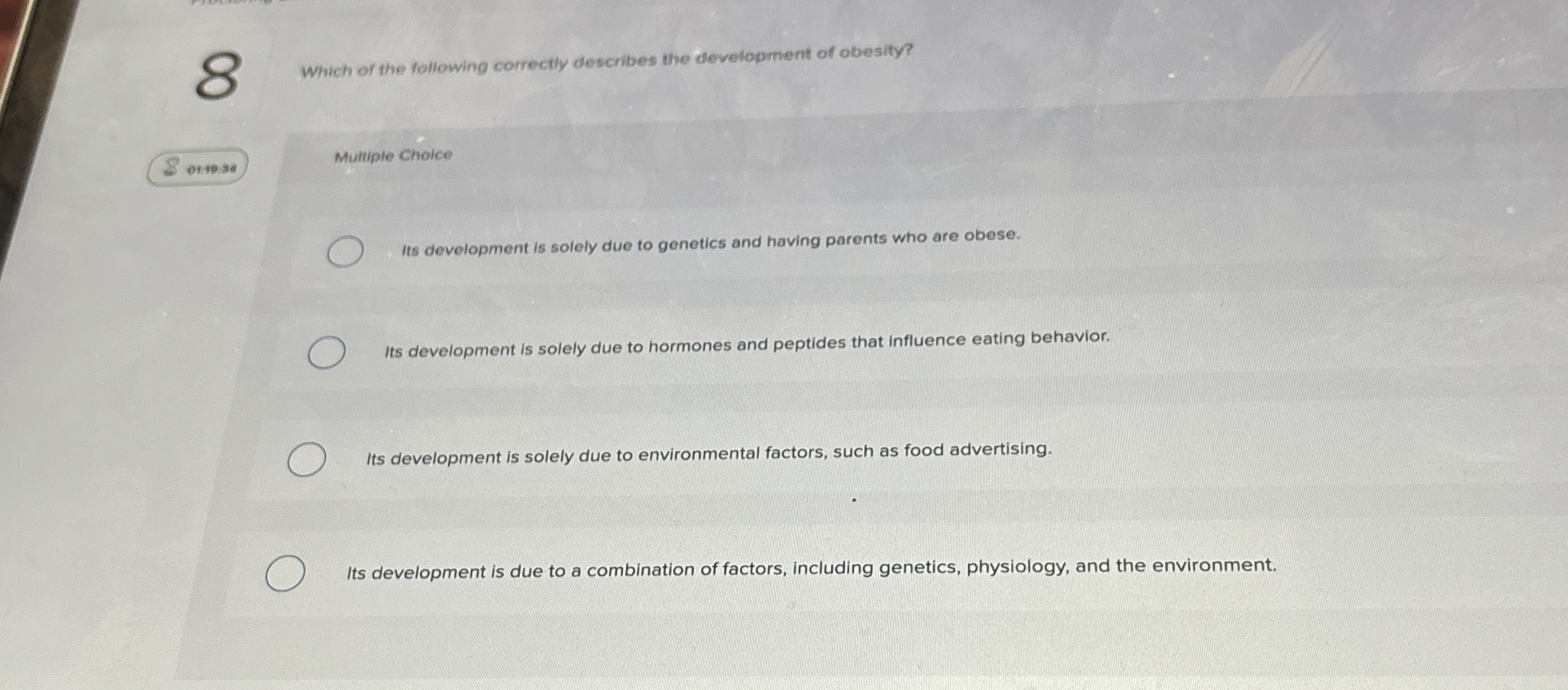 Solved Which of the following correcily describes the