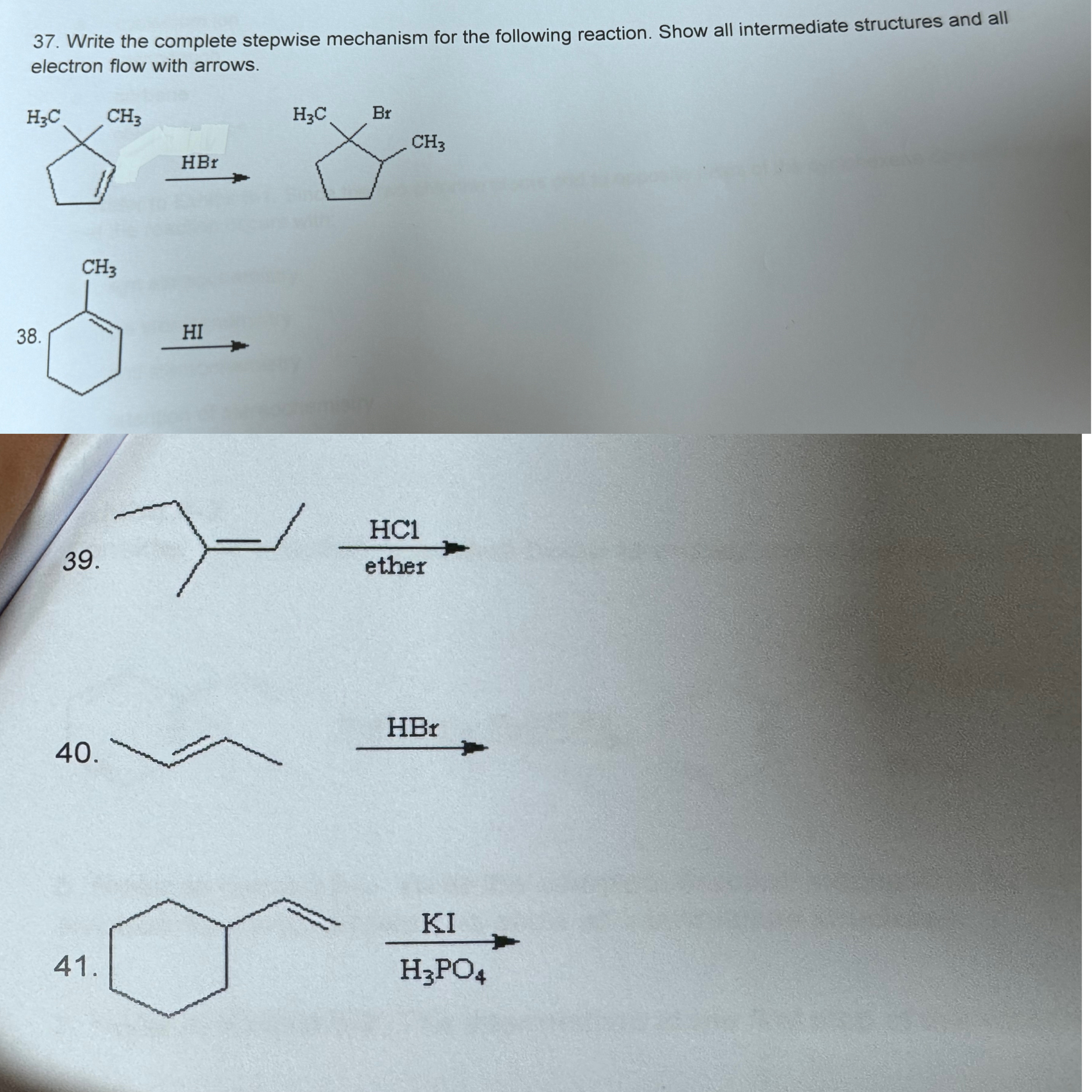 Solved Write the complete stepwise mechanism for the | Chegg.com
