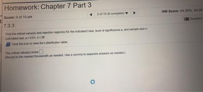 Solved Homework: Chapter 7 Part 3 HW Score: 44.05%. 44.05 2 | Chegg.com