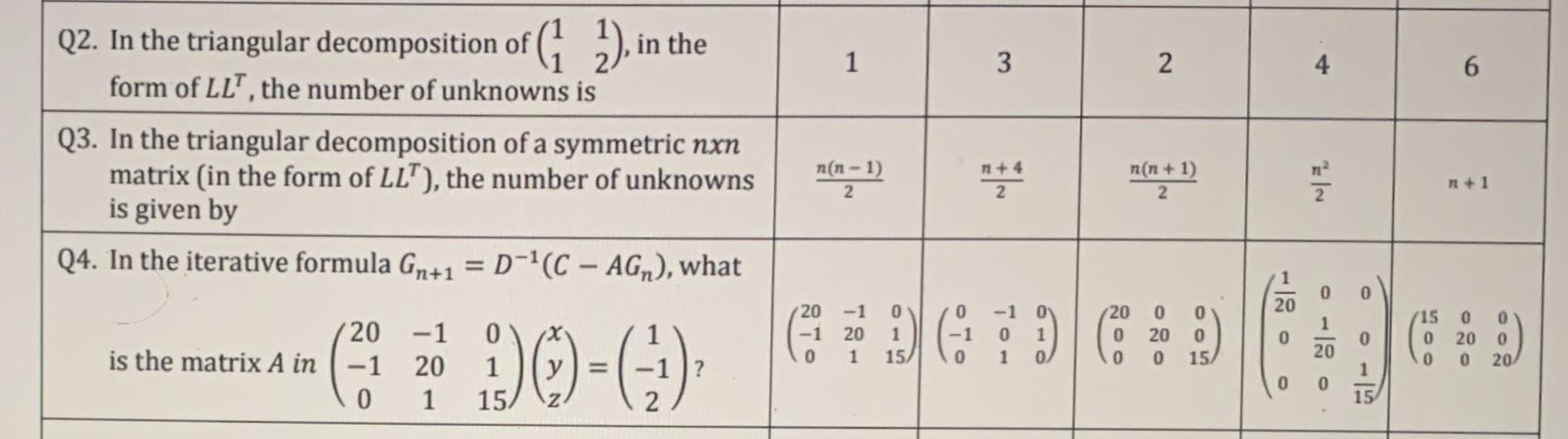 Solved Q2. In the triangular of (1 2), in 1 3