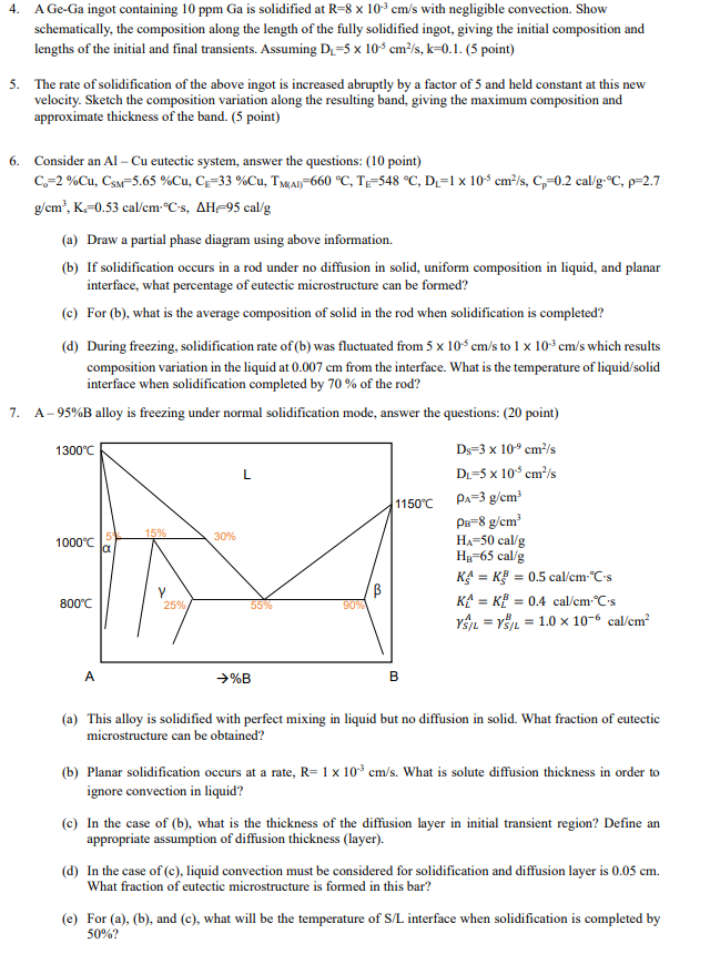 L 1 Consider An A 35 Binary Alloy In The Phase D Chegg Com