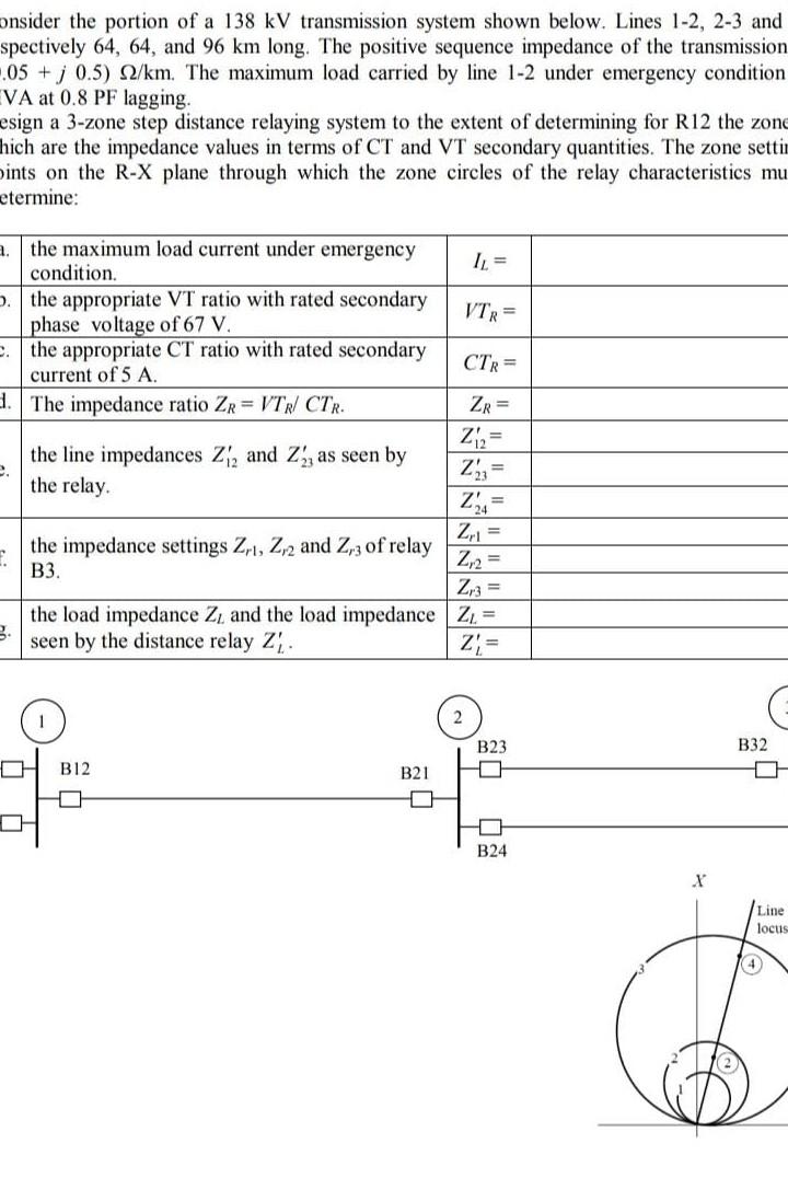 Solved onsider the portion of a 138 kV transmission system | Chegg.com