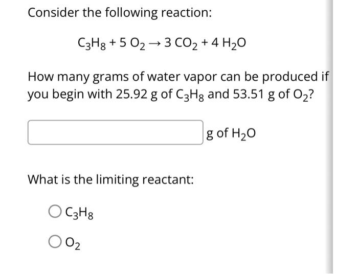 Solved Consider The Following Reaction: | Chegg.com | Chegg.com