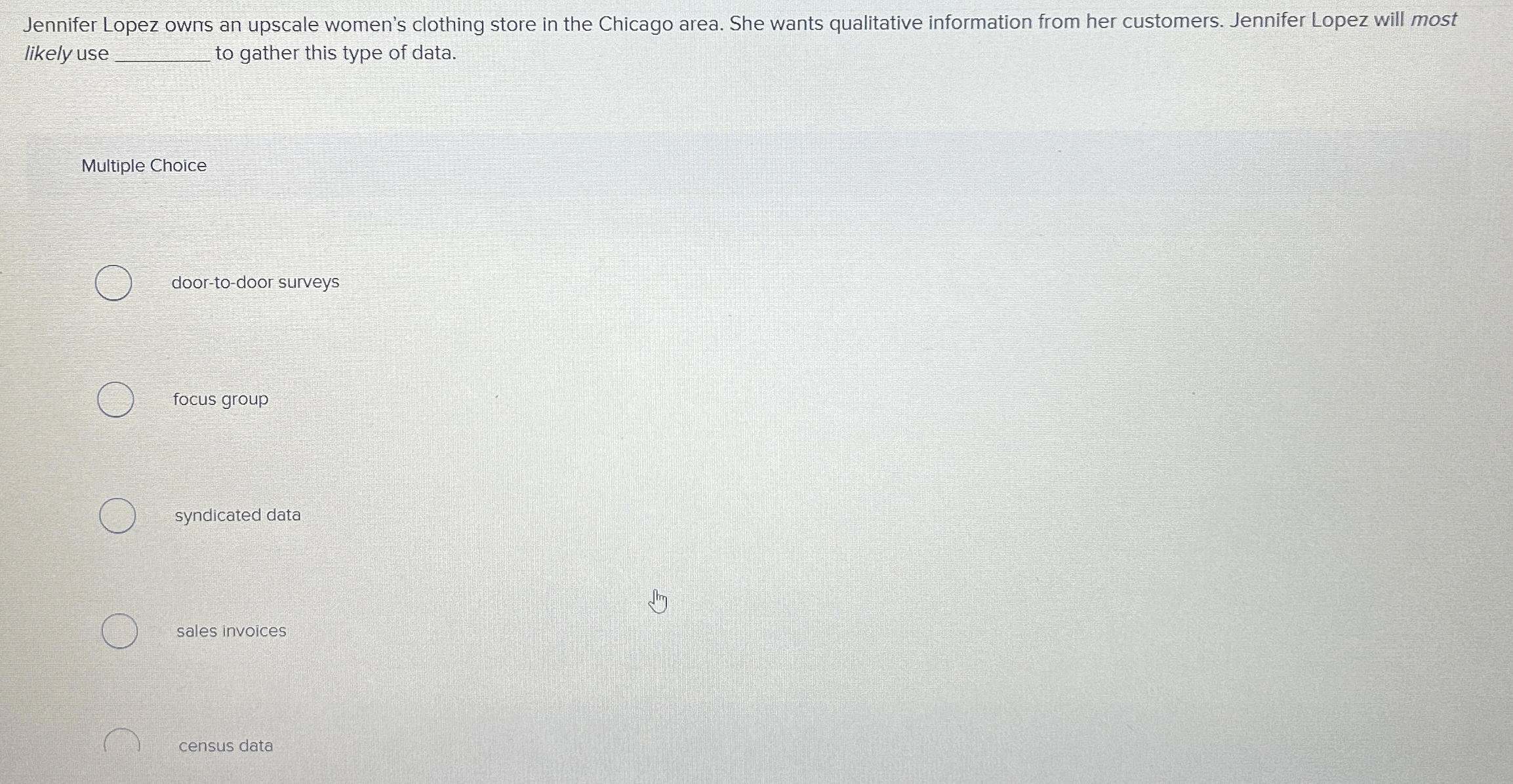 Solved Jennifer Lopez owns an upscale women's clothing store