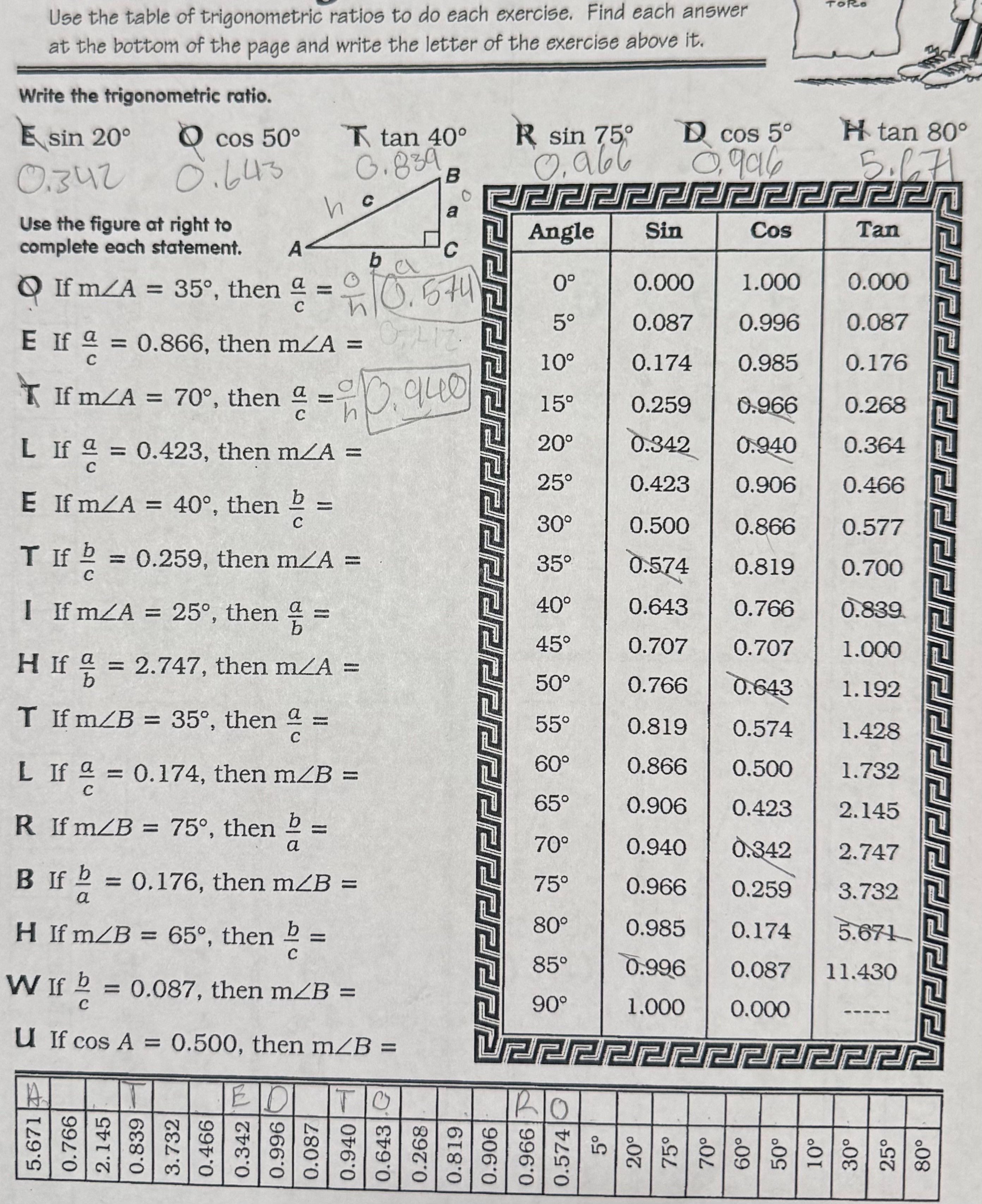 Solved Use the figure at right to complete each statement | Chegg.com