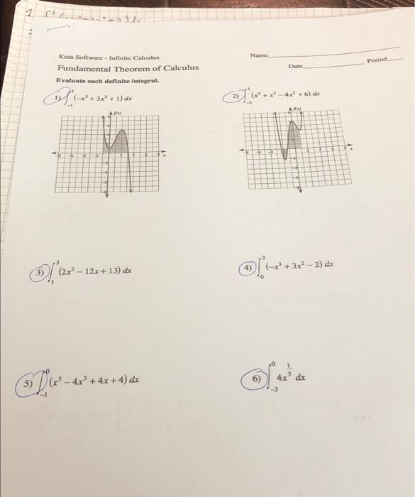 kuta software infinite calculus assignment