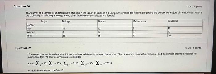 Solved 11. A Survey Of A Sample Of Undergraduate Students In | Chegg.com