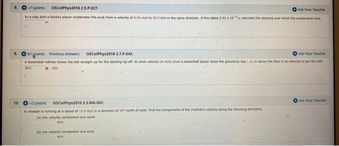 Solved O 1 Points Oscolphys2016 2 5 P 027 Ask Your Teacher