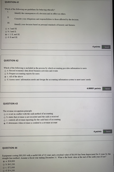 Solved QUESTION 41 Which of the following are guidelines for | Chegg.com