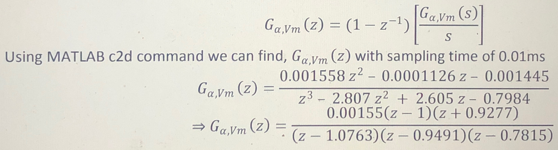 Solved I want the transfer function in the laplace domain. | Chegg.com