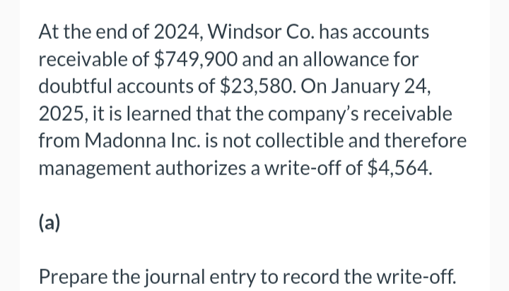 Solved At The End Of 2024 Windsor Co Has Accounts Chegg Com   Image 