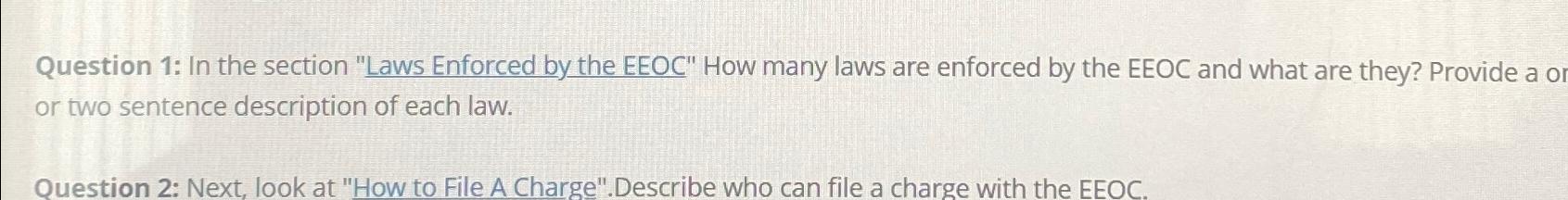Solved Question 1: In the section 