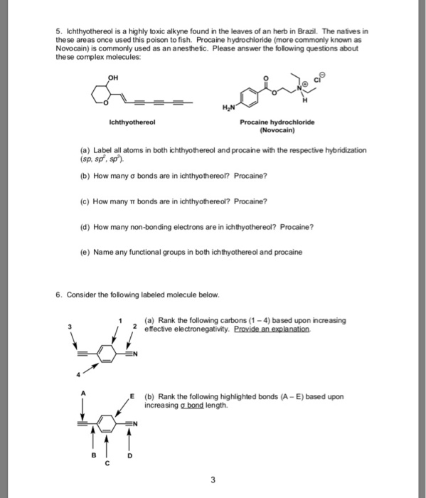 Solved 5. Ichthyothereol is a highly toxic alkyne found in | Chegg.com