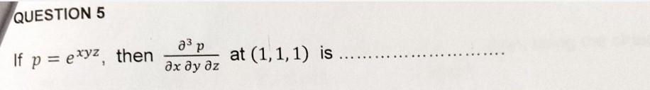 Solved QUESTION 1 ∫−11∫0z∫x−zx+z(x+y+z)dydxdz is equal to | Chegg.com