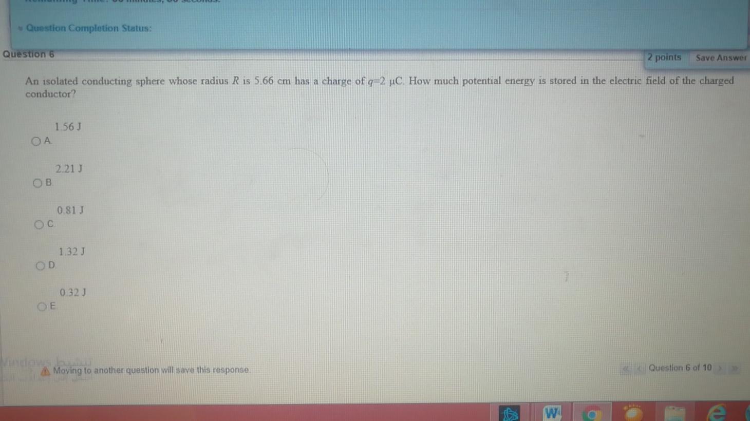 Solved Question Completion Status: Question 6 2 points Save | Chegg.com