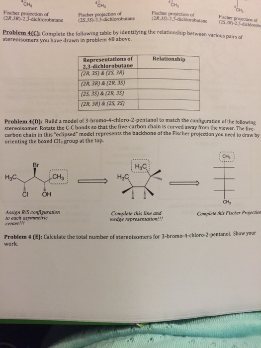 2 3 dibromobutane fischer projection