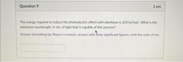 Solved The energy required to induce the photoelectric | Chegg.com