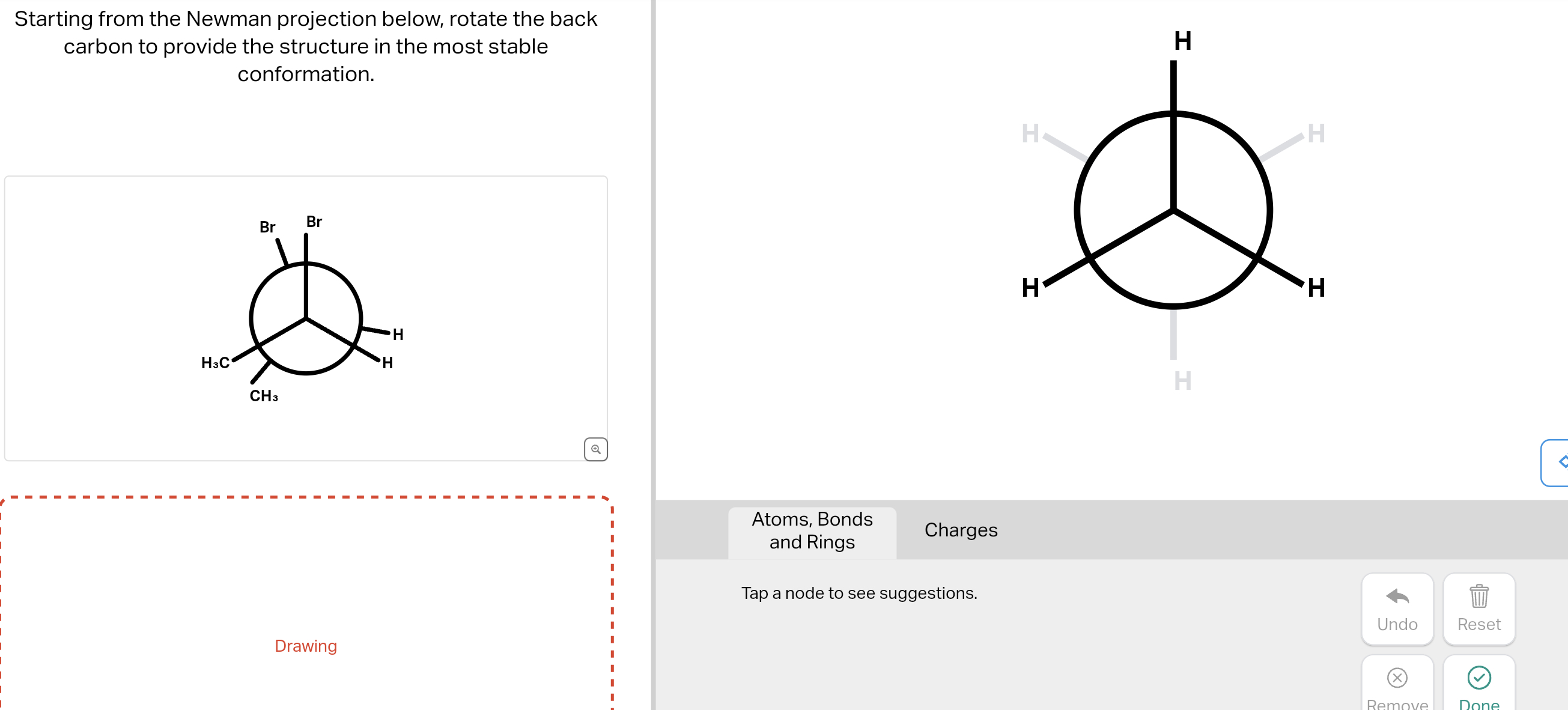 Solved Starting from the Newman projection below, rotate the | Chegg.com