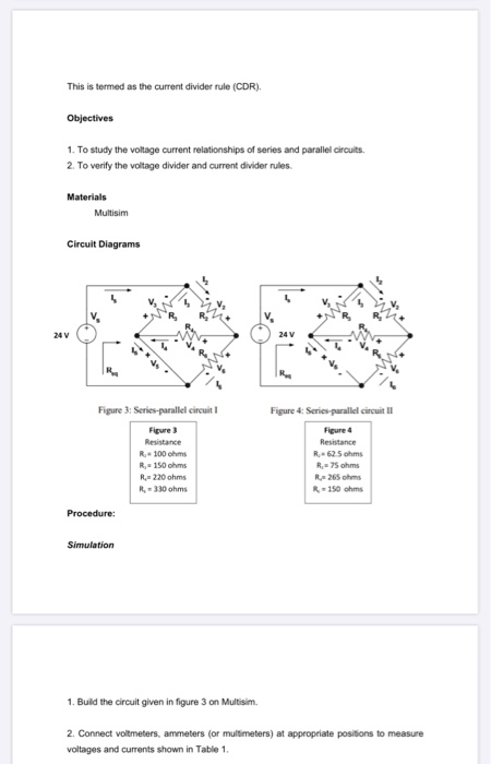 Solved This is termed as the current divider rule (CDR). | Chegg.com