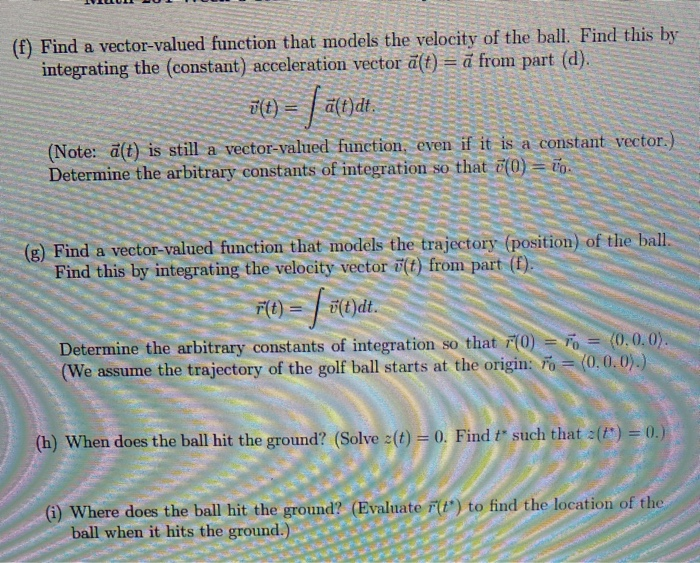 Solved 1 A Golf Ball Is Struck So That It Travels At A Chegg Com