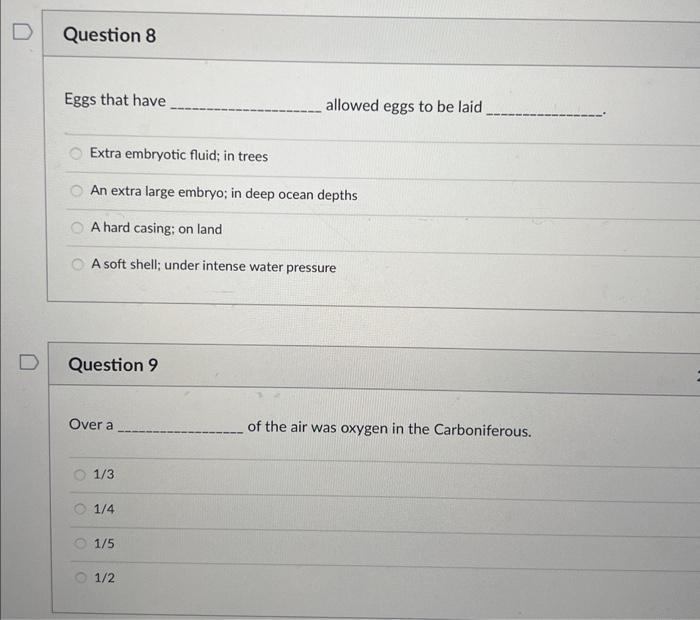 Solved Eggs that have allowed eggs to be laid Extra | Chegg.com