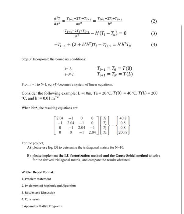 Solved In This Assignment, You Are Asked To Write A Matlab | Chegg.com