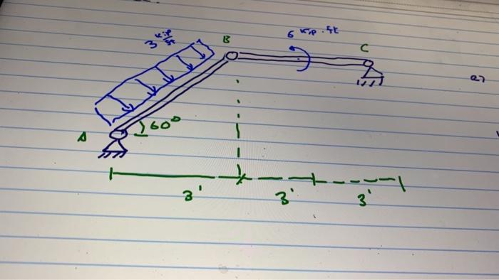 Solved a) Draw the FBD of the rigid bodies and the | Chegg.com