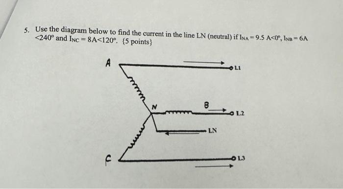 Solved 5. Use the diagram below to find the current in the | Chegg.com