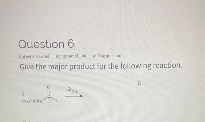 Solved Give The Major Product For The Following Reaction. | Chegg.com