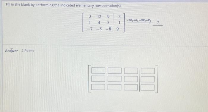 Solved Fill in the blank by performing the indicated Chegg