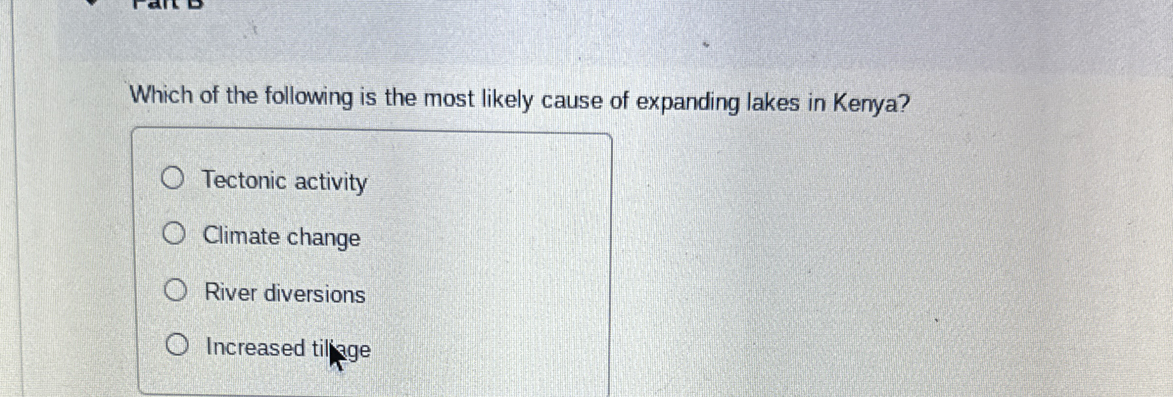 Solved Which of the following is the most likely cause of | Chegg.com