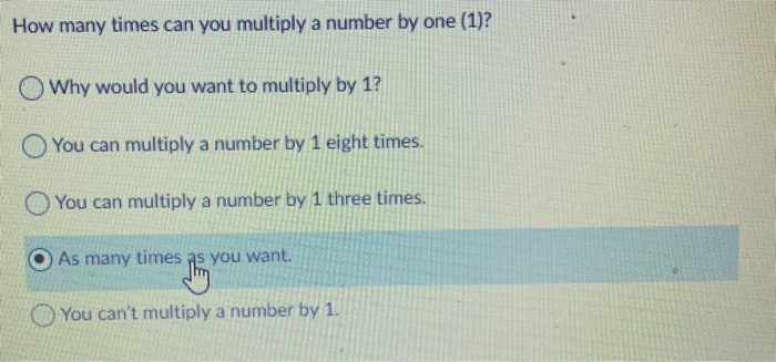 Can You Multiply A Number By Zero