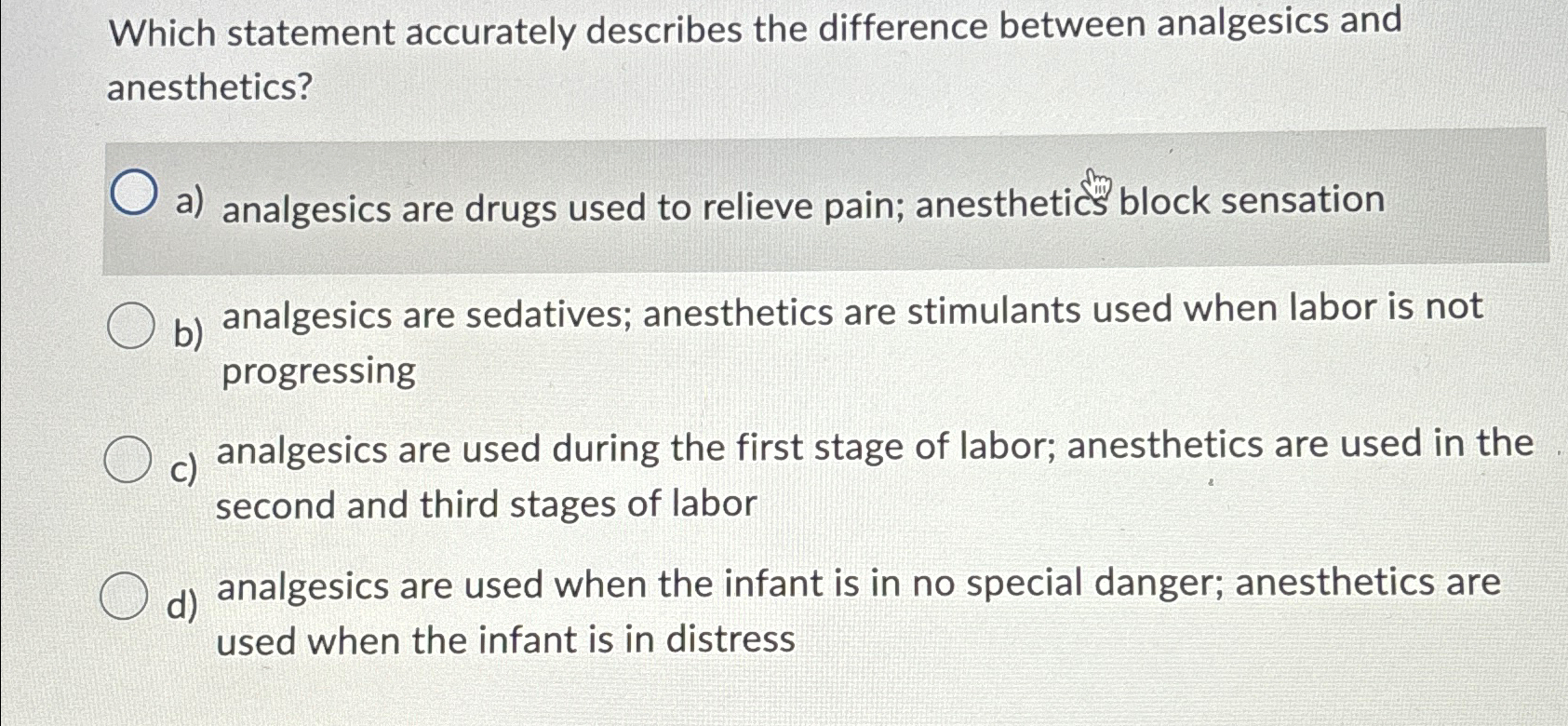 Solved Which Statement Accurately Describes The Difference | Chegg.com