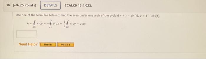 Solved Use one of the formulas below to find the area under | Chegg.com