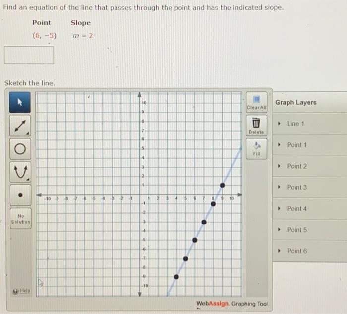 Solved Find an equation of the line that passes through the | Chegg.com