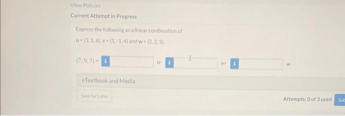 Solved Current Attempt in Progress Express the following as | Chegg.com