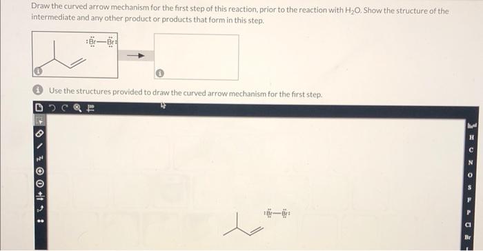 Solved Draw the curved arrow mechanism for the first step of | Chegg.com