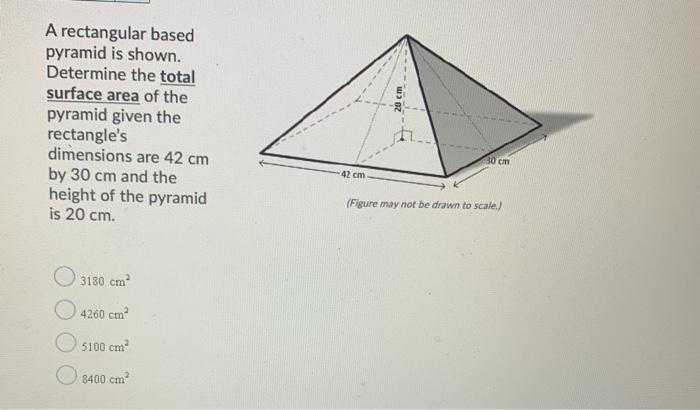 Solved Find the total surface area of the prism shown in the | Chegg.com