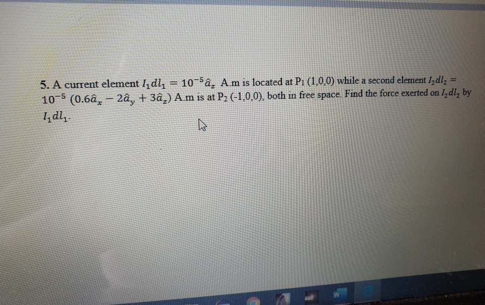 Solved 5 A Current Element Ldly 10 5a Am Is Located A Chegg Com