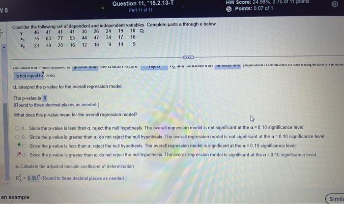 Solved HW8 Q11 - Please help me solve the 11 parts - | Chegg.com