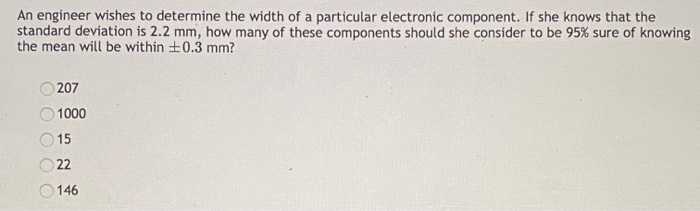 Solved An engineer wishes to determine the width of a | Chegg.com