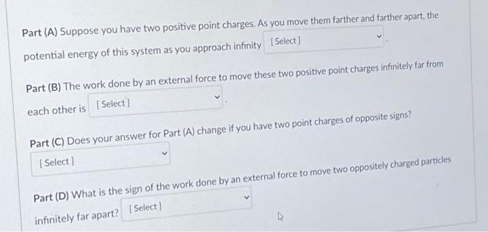 Solved Part A Suppose You Have Two Positive Point Charges 0405