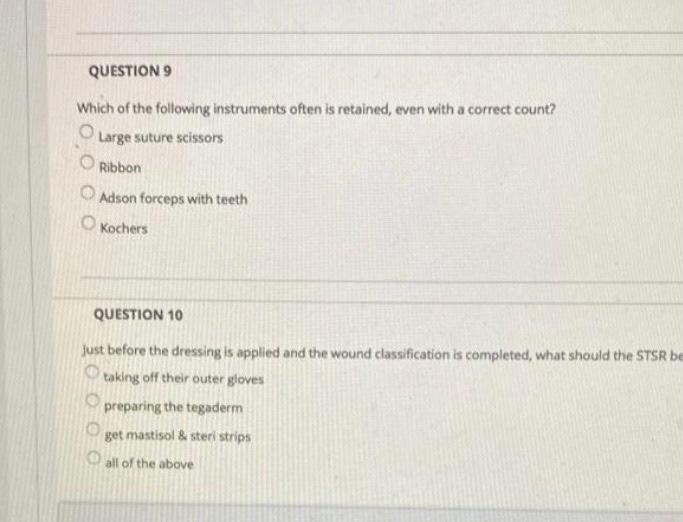 Solved QUESTION 9 Which of the following instruments often | Chegg.com