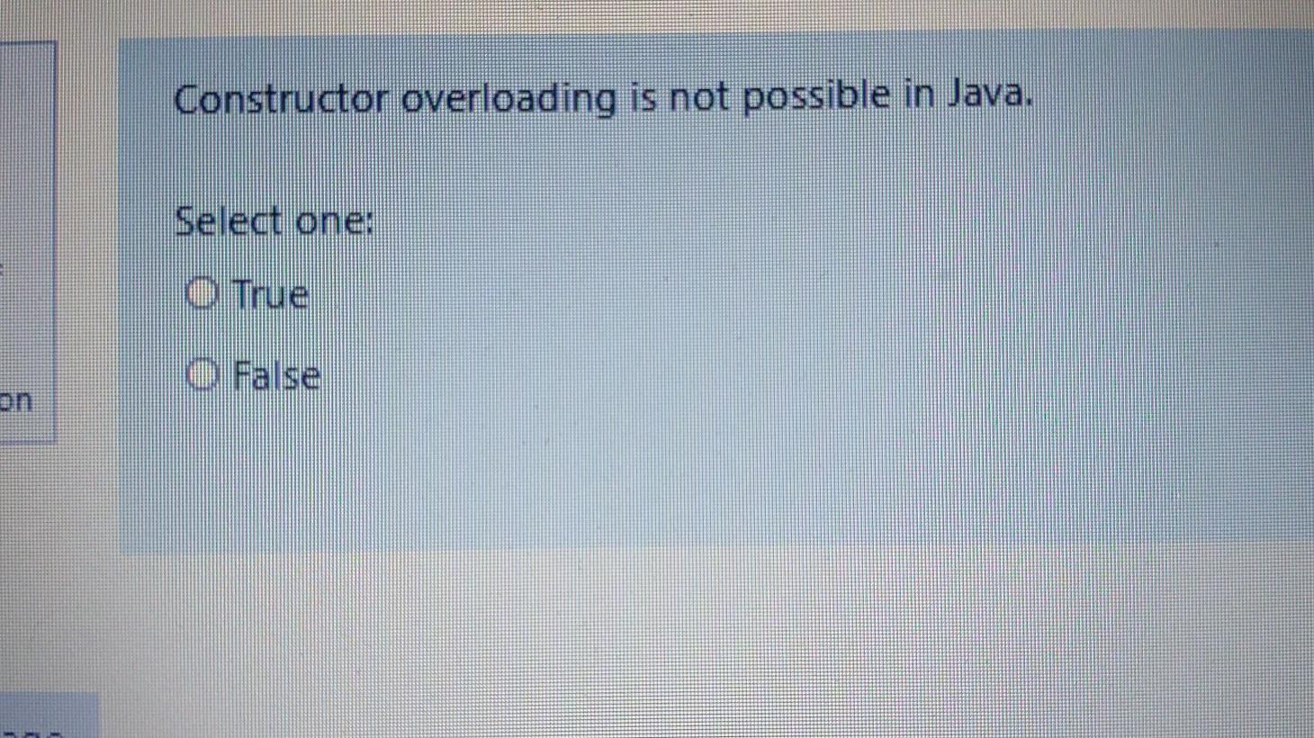 Constructor Overloading in Java