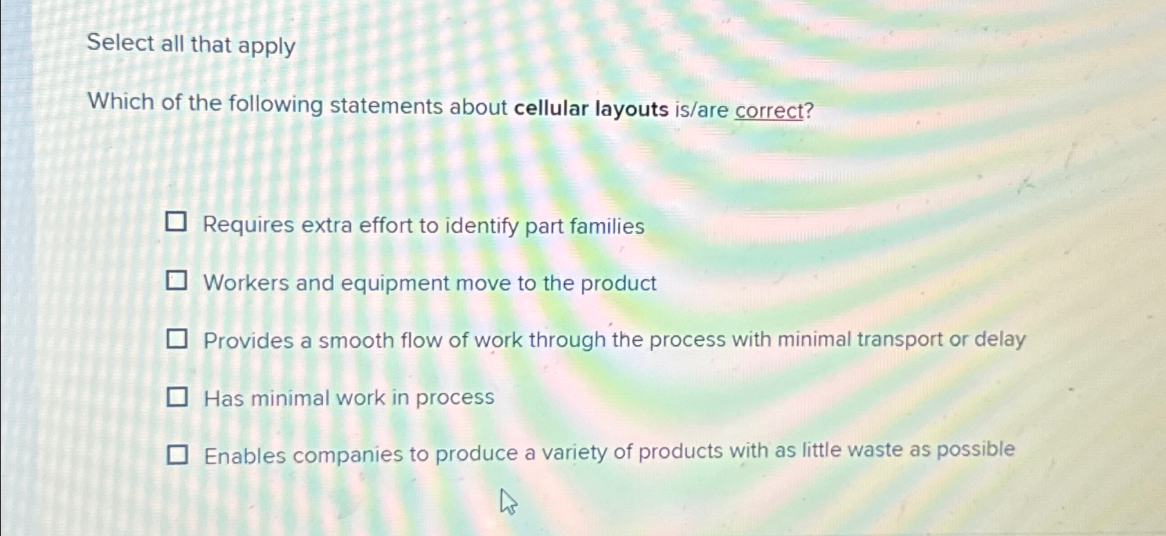 Solved Select all that applyWhich of the following | Chegg.com