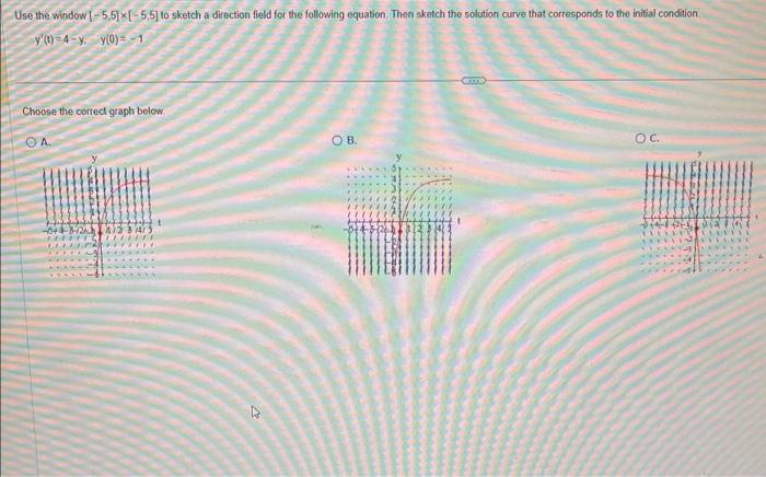Solved Use the window [−5,5]×[−5,5] to sketch a direction | Chegg.com