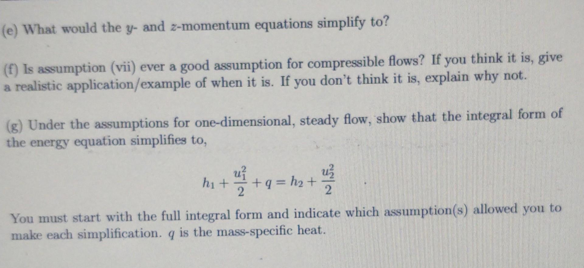 Solved One-dimensional, Steady, Compressible Flow Is Used | Chegg.com