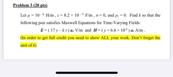 Solved Problem 3 Pts Let U 10 H M E 8 2 X 10 Chegg Com